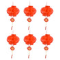 20Pcs Red Paper Chinese Decorative Lantern 15cm Diameter Hanging Ornaments for New Year Festival Wedding