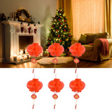 20Pcs Red Paper Chinese Decorative Lantern 15cm Diameter Hanging Ornaments for New Year Festival Wedding - Extra Image