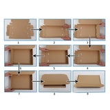 Ultrahard Paper Box 3 Layers Reusable Recyclable Packaging Packing Box Pizza Box for Gift Art Craft260x70x35 mm / 10.2x2.8x1.4 in