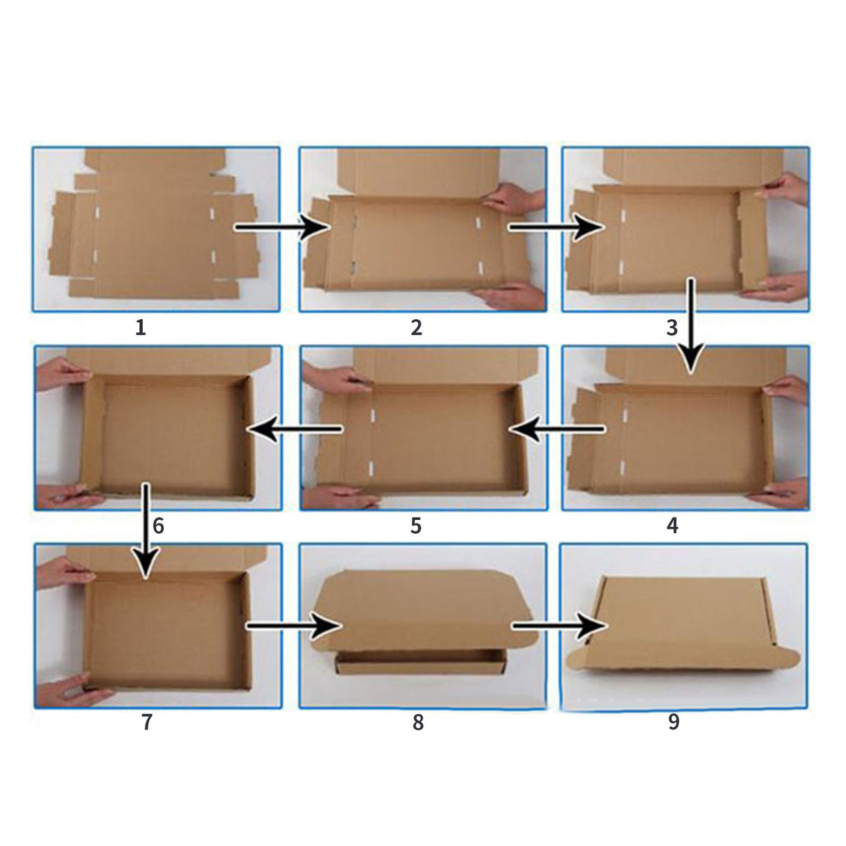 Ultrahard Paper Box 3 Layers Reusable Recyclable Packaging Packing Box Pizza Box for Gift Art Craft300x65x30 mm / 11.8x2.6x1.2 in