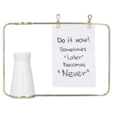 Metal Photo Frame Vase Decor Simple Elegant Design Nordic INS Style Hydroponic Vase for Bedrooms Study Rooms Offices
