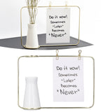 Metal Photo Frame Vase Decor Simple Elegant Design Nordic INS Style Hydroponic Vase for Bedrooms Study Rooms Offices - Extra Image