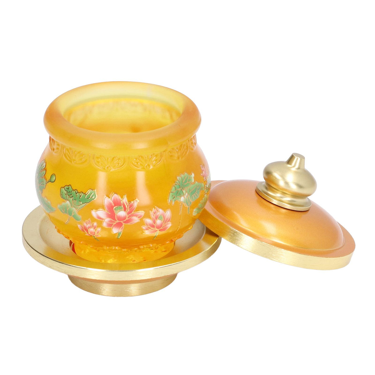 Buddhism Water Supply Cup Home Buddha Worship Family Tribute Holy Supplies Coloured Glaze Small