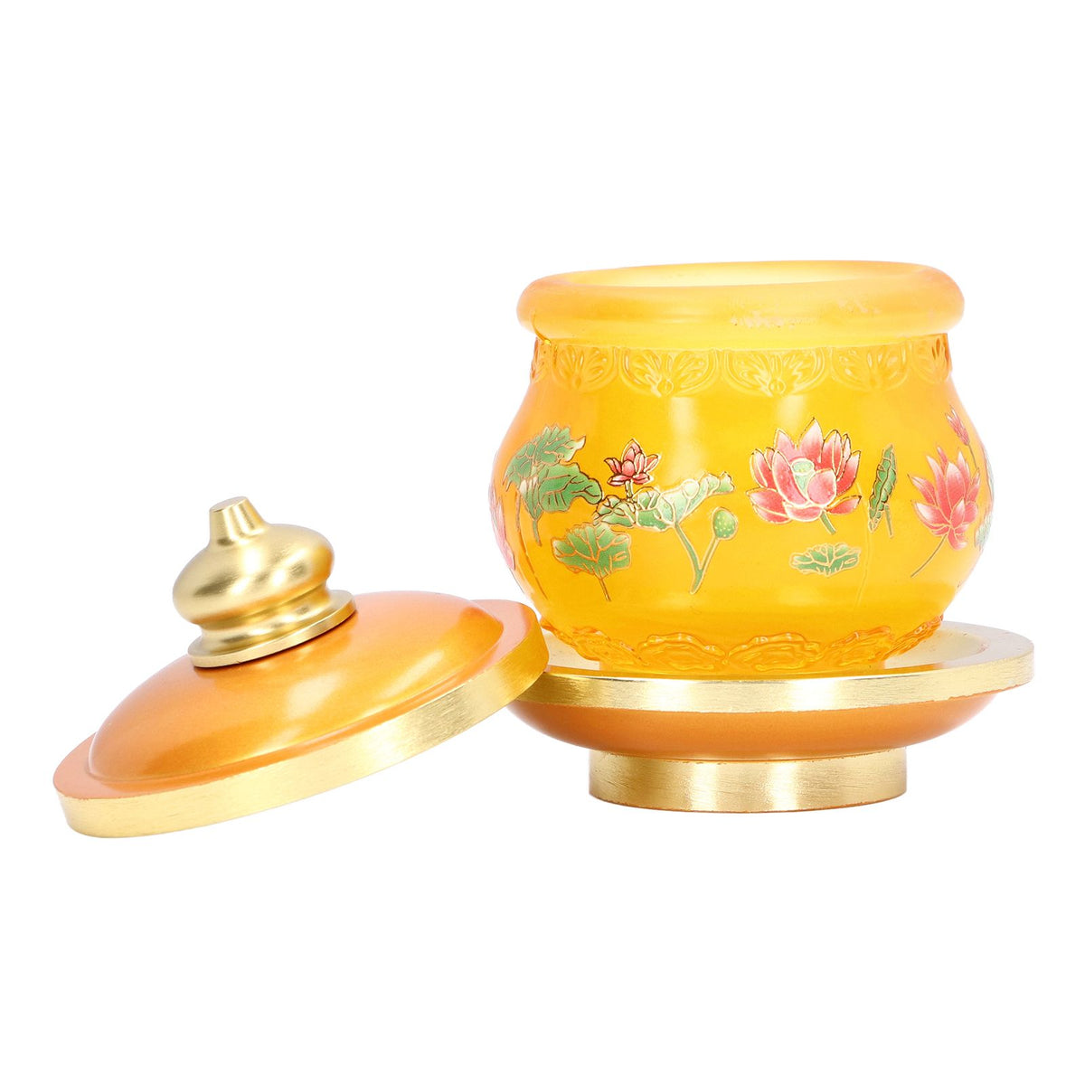 Buddhism Water Supply Cup Home Buddha Worship Family Tribute Holy Supplies Coloured Glaze Small