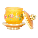 Buddhism Water Supply Cup Home Buddha Worship Family Tribute Holy Supplies Coloured Glaze Small