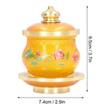 Buddhism Water Supply Cup Home Buddha Worship Family Tribute Holy Supplies Coloured Glaze Small
