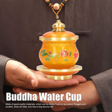 Buddhism Water Supply Cup Home Buddha Worship Family Tribute Holy Supplies Coloured Glaze Small
