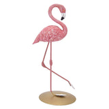 Pink Flamingo Statue Ornaments Resin Figurine Home Decoration Accessories for Living Room Bedroom Study - Top-Down View