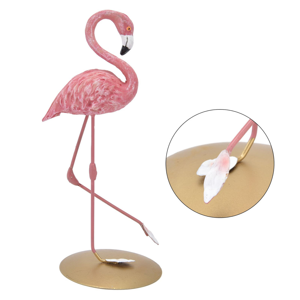 Pink Flamingo Statue Ornaments Resin Figurine Home Decoration Accessories for Living Room Bedroom Study