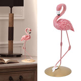 Pink Flamingo Statue Ornaments Resin Figurine Home Decoration Accessories for Living Room Bedroom Study - Extra Image