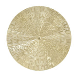 Round Wall Art Decor Elegant Style Iron Material 24.5cm/9.6in Delicate Texture Appearance Golden Irregular Circle