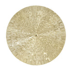 Round Wall Art Decor Elegant Style Iron Material 24.5cm/9.6in Delicate Texture Appearance Golden Irregular Circle