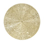 Round Wall Art Decor Elegant Style Iron Material 24.5cm/9.6in Delicate Texture Appearance Golden Irregular Circle