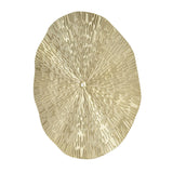 Round Wall Art Decor Elegant Style Iron Material 24.5cm/9.6in Delicate Texture Appearance Golden Irregular Circle