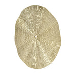 Round Wall Art Decor Elegant Style Iron Material 24.5cm/9.6in Delicate Texture Appearance Golden Irregular Circle