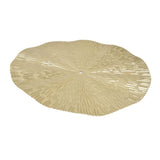 Round Wall Art Decor Elegant Style Iron Material 24.5cm/9.6in Delicate Texture Appearance Golden Irregular Circle