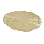 Round Wall Art Decor Elegant Style Iron Material 24.5cm/9.6in Delicate Texture Appearance Golden Irregular Circle