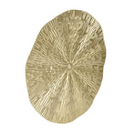 Round Wall Art Decor Elegant Style Iron Material 24.5cm/9.6in Delicate Texture Appearance Golden Irregular Circle