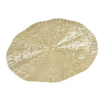 Round Wall Art Decor Elegant Style Iron Material 24.5cm/9.6in Delicate Texture Appearance Golden Irregular Circle