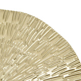 Round Wall Art Decor Elegant Style Iron Material 24.5cm/9.6in Delicate Texture Appearance Golden Irregular Circle