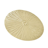 Iron Wall Medallion Raised Grain European Style Unique Design Irregular Metal Disc Wall Decor for Home Decoration Gifts - Side View