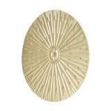 Iron Wall Medallion Raised Grain European Style Unique Design Irregular Metal Disc Wall Decor for Home Decoration Gifts - Close-Up Angle