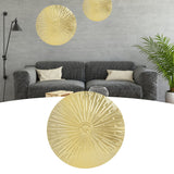 Iron Wall Medallion Raised Grain European Style Unique Design Irregular Metal Disc Wall Decor for Home Decoration Gifts - Extra Image