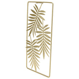 Metal Leaf Wall Decor Golden Nordic Style Elegant Ambience Sturdy Durable Wear Resistant Metal Wall Decor - Top-Down View