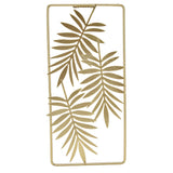 Metal Leaf Wall Decor Golden Nordic Style Elegant Ambience Sturdy Durable Wear Resistant Metal Wall Decor - 45-Degree Angle
