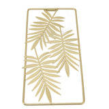 Metal Leaf Wall Decor Golden Nordic Style Elegant Ambience Sturdy Durable Wear Resistant Metal Wall Decor