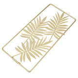 Metal Leaf Wall Decor Golden Nordic Style Elegant Ambience Sturdy Durable Wear Resistant Metal Wall Decor - Close-Up Angle
