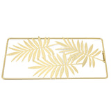 Metal Leaf Wall Decor Golden Nordic Style Elegant Ambience Sturdy Durable Wear Resistant Metal Wall Decor - Extra Image