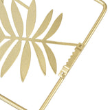 Metal Leaf Wall Decor Golden Nordic Style Elegant Ambience Sturdy Durable Wear Resistant Metal Wall Decor - Extra Image
