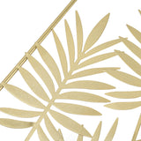 Metal Leaf Wall Decor Golden Nordic Style Elegant Ambience Sturdy Durable Wear Resistant Metal Wall Decor