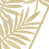Metal Leaf Wall Decor Golden Nordic Style Elegant Ambience Sturdy Durable Wear Resistant Metal Wall Decor - Extra Image
