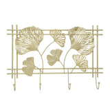 Wall Coat Rack Gingko Leef Design Premium Metal Sturdy Durable Elegant Style Fashionable Wall Mounted Coat Rack