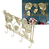 Wall Coat Rack Gingko Leef Design Premium Metal Sturdy Durable Elegant Style Fashionable Wall Mounted Coat Rack