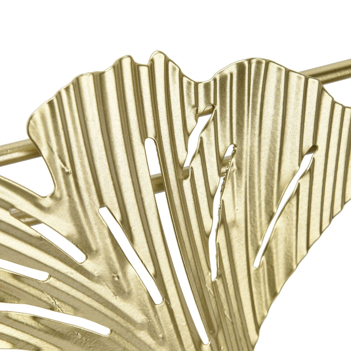 Gold Metal Wall Decor Golden Leaf Wall Hanging Decor Art Sculpture with Frame for Living Room Office Home Hotel