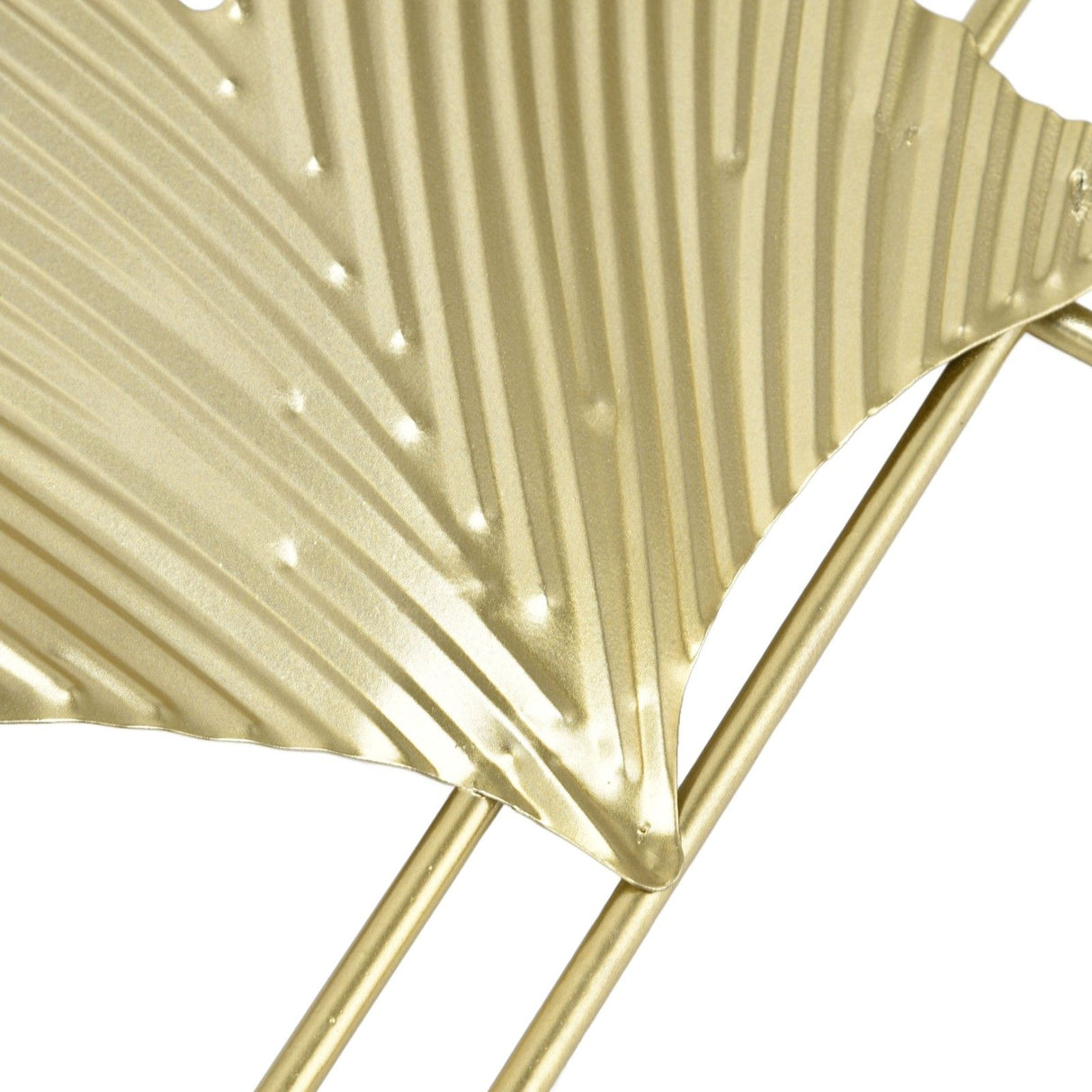 Gold Metal Wall Decor Golden Leaf Wall Hanging Decor Art Sculpture with Frame for Living Room Office Home Hotel