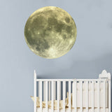 Moon Wall Sticker Glowing Luminous Wall Sticker PVC DIY Wall Paper for Bedroom Decoration12cm / 4.7in
