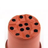 Thickened Plastic Plant Nursery Pot 2 Color Seedling Pot Flower Plant Container for Garden BalconyCaliber 130mm / 5.1in