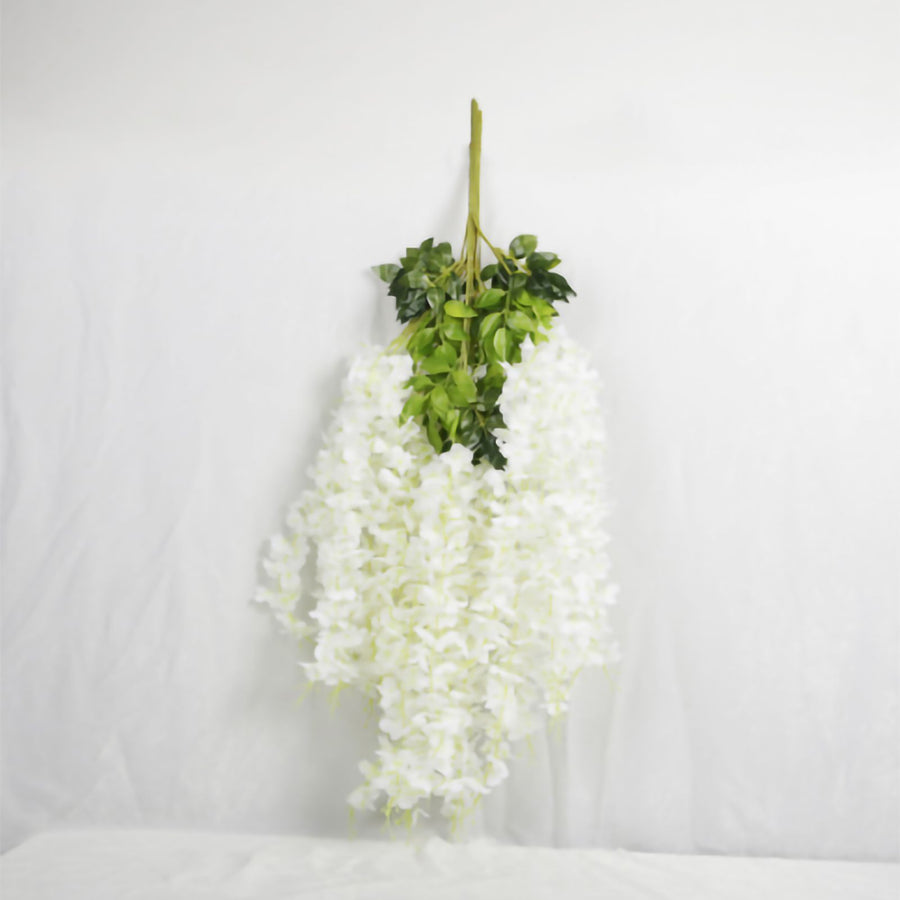 12Pcs Wisteria Vines Delicate Texture Natural Colors Durable Elegant Style Flower Vines