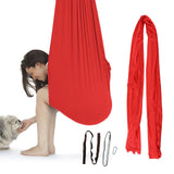 100x280cm Elastic Kid Swing Hammock Indoor Children Swing Bed for Home OutdoorRed