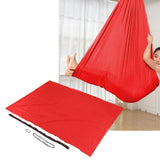 100x280cm Elastic Kid Swing Hammock Indoor Children Swing Bed for Home OutdoorRed - Extra Image