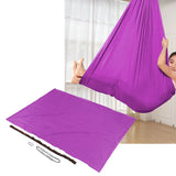 100x280cm Elastic Kid Swing Hammock Indoor Children Swing Bed for Home OutdoorPurple - Extra Image