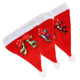 2022 New Year Hat Merry Christmas Holiday Hat Antler Bowknot Santa Hat Holiday Decor for Kid Adult