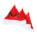 2022 New Year Hat Merry Christmas Holiday Hat Antler Bowknot Santa Hat Holiday Decor for Kid Adult