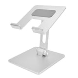 Tablet Stand Holder Aluminum Alloy Universal Desktop Adjustable Foldable Phone Tablet Bracket Silver