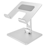 Tablet Stand Holder Aluminum Alloy Universal Desktop Adjustable Foldable Phone Tablet Bracket Silver