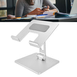 Tablet Stand Holder Aluminum Alloy Universal Desktop Adjustable Foldable Phone Tablet Bracket Silver